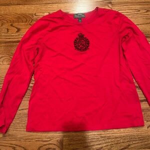 Polo Ralph Lauren red long sleeve shirt